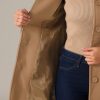 Women's Peter Pan Collar Overcoat Winter Dressy Button Single Breasted Long Coat