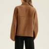 Women Cropped Thicken Wool Coats Oversized Short Jackets Notched Lapel Pea Coat Trench Overcoats with Pockets