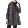 Norah Women’s Wool Blend Peacoat Runs Large – Double-Breasted Jacket with Flattering Fit