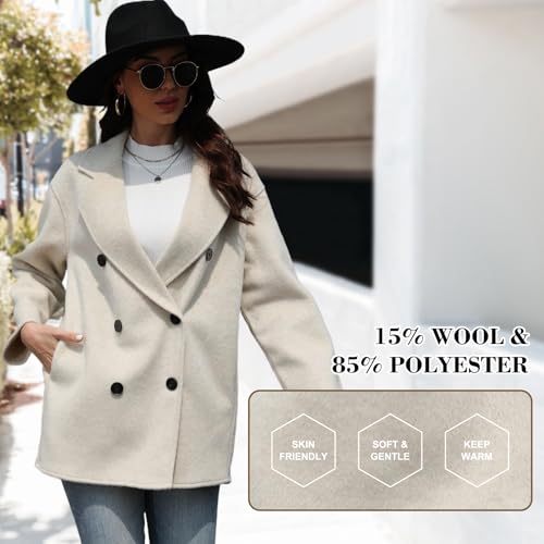 Wool Blend Wrap Coat Women's Superior 70% Wool Coat, Classy Long Wool Coat with Belt