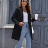 Women's Waterproof Trench Coat Classic Lapel Outerwear Coat with Belt