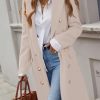 Womens Long Wool Coat for Women Fall Winter Trench Coat Trendy Jackets