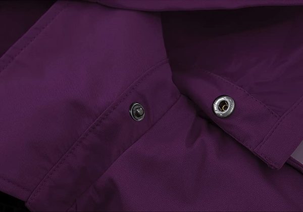 Women's Double Breasted Trench Coats Mid-Length Belted Overcoat Long Dress Jacket with Detachable Hood