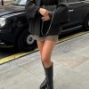 Womens Cropped Pea Coats Oversized Wool Blend Short Jackets Lapel Double Breasted Fall Winter Outerwear Outfits