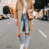 Women's Winter Wool Coat Mid-Long Notch Lapel Single Breasted Peacoat Casual Trench Coats Outwear